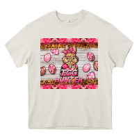 Cream easter pink camouflage egg hunter  bunny Heavy Core Tee - BarkalooDesign