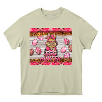 Mossy easter pink camouflage egg hunter  bunny Heavy Core Tee - BarkalooDesign