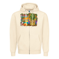 Sandshell hello summer pineapple Zipper Hoodie - BarkalooDesign