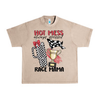 French Oak hot mess always stressed race mama Urban Heavy Tee - MaliasSmallBusiness