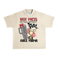 Sandshell hot mess always stressed race mama Urban Heavy Tee - MaliasSmallBusiness