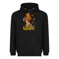Black Fall afro woman blessed Heavyweight Hoodie - NancyCooperArtShop