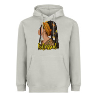 Moon Dust Fall afro woman blessed Heavyweight Hoodie - NancyCooperArtShop