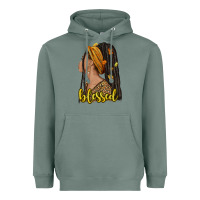 Sage Fall afro woman blessed Heavyweight Hoodie - NancyCooperArtShop
