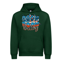 Forest Green Boom boom baby Urban Hoodie - FaDigitalArtStudio