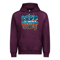 Mauve Wine Boom boom baby Urban Hoodie - FaDigitalArtStudio