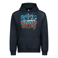 Navy Boom boom baby Urban Hoodie - FaDigitalArtStudio
