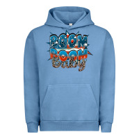 Pigment Pebble Blue Boom boom baby Urban Hoodie - FaDigitalArtStudio