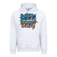 White Boom boom baby Urban Hoodie - FaDigitalArtStudio