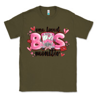Army Green one loved bus monitor Classic Tee - MaliasSmallBusiness