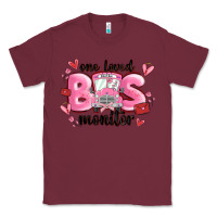 Burgundy one loved bus monitor Classic Tee - MaliasSmallBusiness