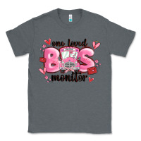 Charcoal Heather one loved bus monitor Classic Tee - MaliasSmallBusiness