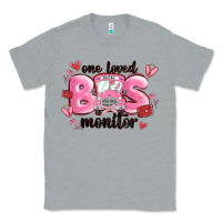 Heather Grey one loved bus monitor Classic Tee - MaliasSmallBusiness