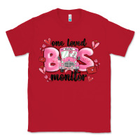 Red one loved bus monitor Classic Tee - MaliasSmallBusiness