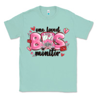 Seafoam one loved bus monitor Classic Tee - MaliasSmallBusiness