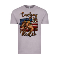 Vintage Zinc Cowboy Up Rodeo Bucking Bronco Vintage Tee - Jasminsmagicworld