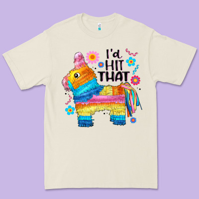 Id Hit That  Mexican Llama Pinata Premium Tee Designed By Jahusdesignshop