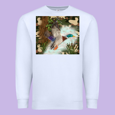 Duck Hunting Premium Sweatshirt Designed By Tumblerdesignbyshophia