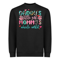 Black daddy's little girl mommy's whole world Heavyweight Sweatshirt - MaliasSmallBusiness