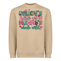 Mushroom daddy's little girl mommy's whole world Heavyweight Sweatshirt - MaliasSmallBusiness