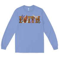 Colony Blue faith with praying hands Long Sleeve Tee - NancyCooperArtShop