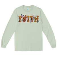 Matcha faith with praying hands Long Sleeve Tee - NancyCooperArtShop