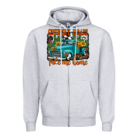 Heather Grey country roads take me home old western truck Zipper Hoodie - Jasminsmagicworld