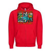 Red country roads take me home old western truck Zipper Hoodie - Jasminsmagicworld