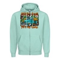 Seafoam country roads take me home old western truck Zipper Hoodie - Jasminsmagicworld