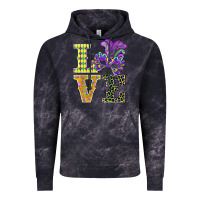 Cloud Black mardi gras love mask Vintage Hoodie - BarkalooDesign