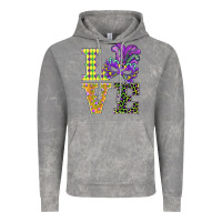 Cloud Rock mardi gras love mask Vintage Hoodie - BarkalooDesign