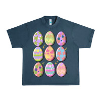 Midnight Navy vintage easter eggs Urban Heavy Tee - MaliasSmallBusiness