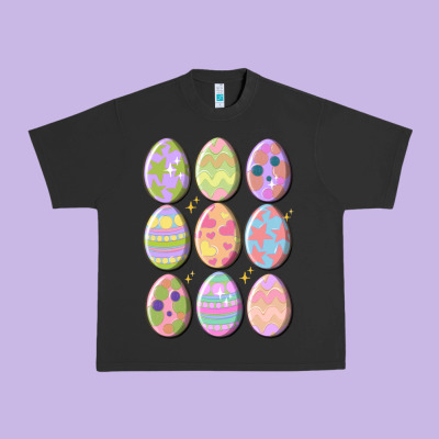 Vintage Easter Eggs Urban Heavy Tee Designed By Maliassmallbusiness