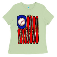 Matcha leopard baseball flag Ladies Tee - JahusDesignShop