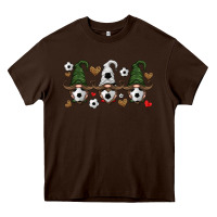 Chocolate Brown soccer gnome Heavy Core Tee - HRA Design Shop
