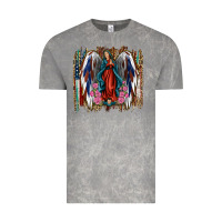 Cloud Rock Lady of Guadalupe 4th of july Vintage Tee - Jasminsmagicworld