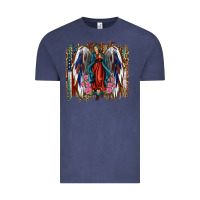 Vintage Denim Lady of Guadalupe 4th of july Vintage Tee - Jasminsmagicworld