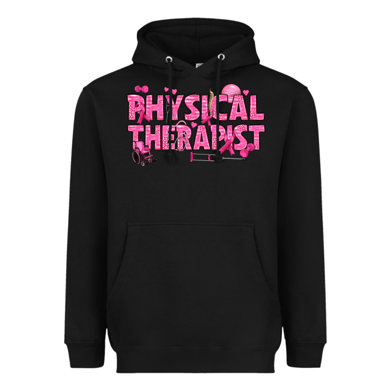 Breast Cancer Physical Therapist Heavyweight Hoodie by texasbilliewilder | Teevron