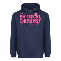 Navy breast cancer physical therapist Heavyweight Hoodie - texasbilliewilder