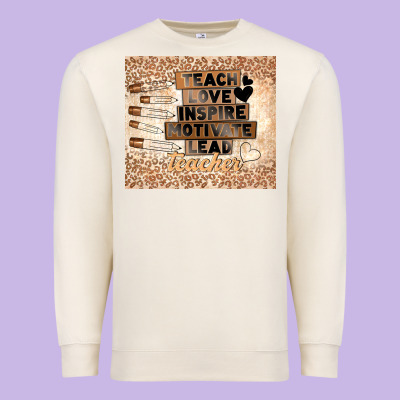 Black Teacher Premium Sweatshirt Designed By Tumblerdesignbyshophia