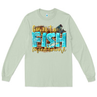 Matcha born to fish forced to work Long Sleeve Tee - NancyCooperArtShop