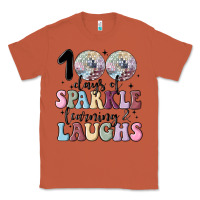 Copper 100 days of sparkle learning and laugh faux sequin Classic Tee - MaliasSmallBusiness