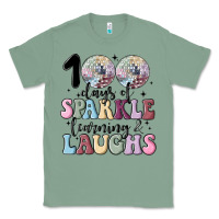 Sage 100 days of sparkle learning and laugh faux sequin Classic Tee - MaliasSmallBusiness
