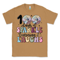 Toasted Coconut 100 days of sparkle learning and laugh faux sequin Classic Tee - MaliasSmallBusiness