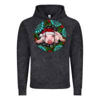 Vintage Black Baby Pig Christmas Vintage Hoodie - RanaPortraitStore