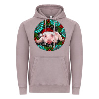 Vintage Zinc Baby Pig Christmas Vintage Hoodie - RanaPortraitStore