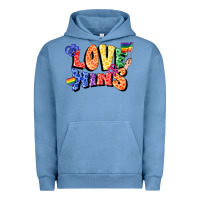 Pigment Pebble Blue Love wins Urban Hoodie - FaDigitalArtStudio