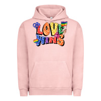 Pigment Salmon Love wins Urban Hoodie - FaDigitalArtStudio