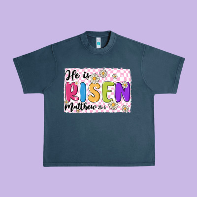 Checkered Risen Urban Heavy Tee Designed By Maliassmallbusiness