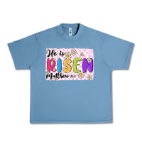 Pebble Blue checkered risen Urban Heavy Tee - MaliasSmallBusiness
